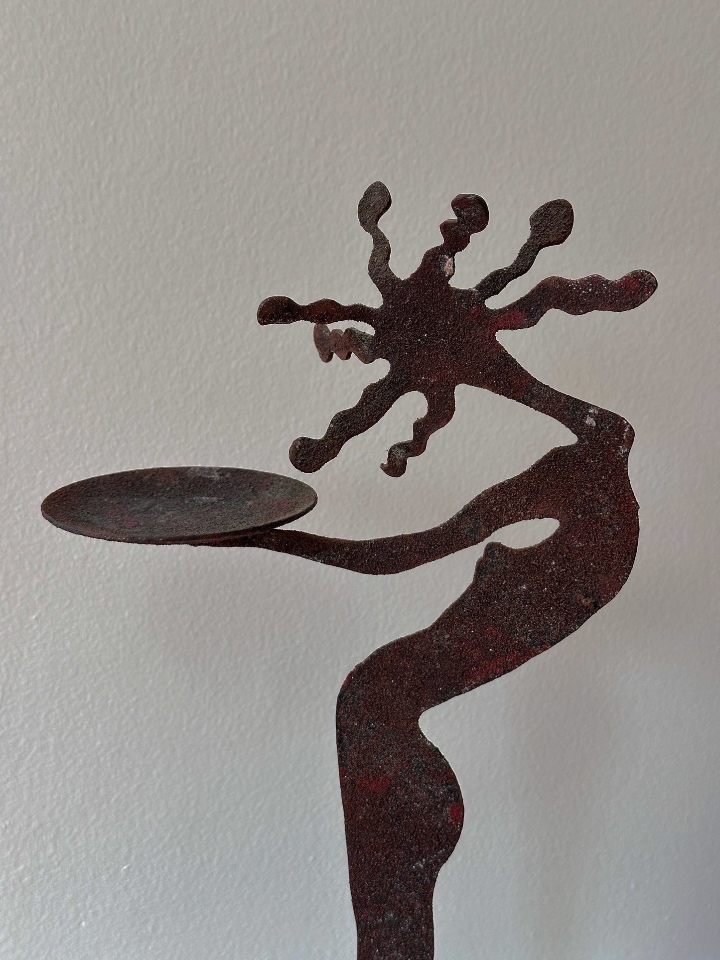 Elegant Metal Paunch Sculpture