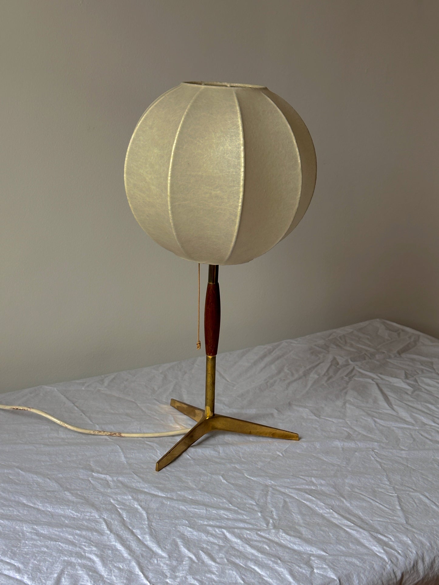 1960's Italian Cocoon Table Lamp