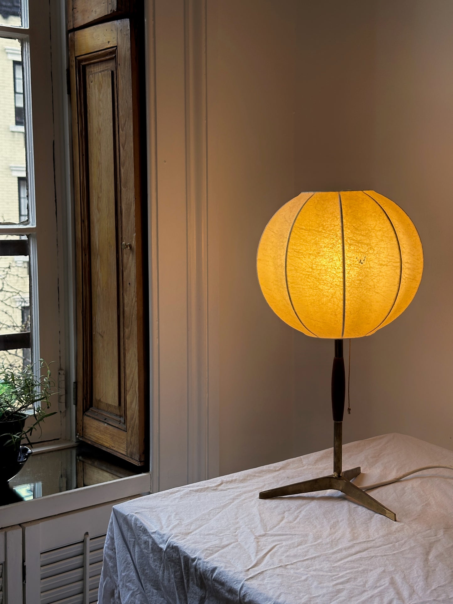 1960's Italian Cocoon Table Lamp